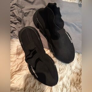 Balenciaga Black Knit Sneakers
